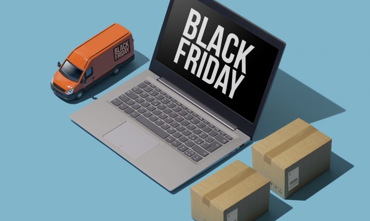 black friday courier online shopping delivery